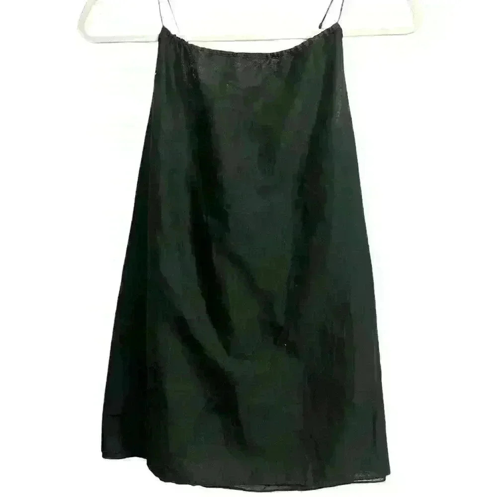 Banana Republic Black top. Lightweight, low back, thin adjustable strap top